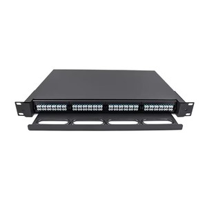 LC MPO MTP Cassette 1U 19 Inch Fiber Optic Termination Slide-Out Box 24 Core Capacity 3G 4G 5G POE Compatible MPO <strong>Patch</strong> <strong>Panel</strong> - Product Image 1