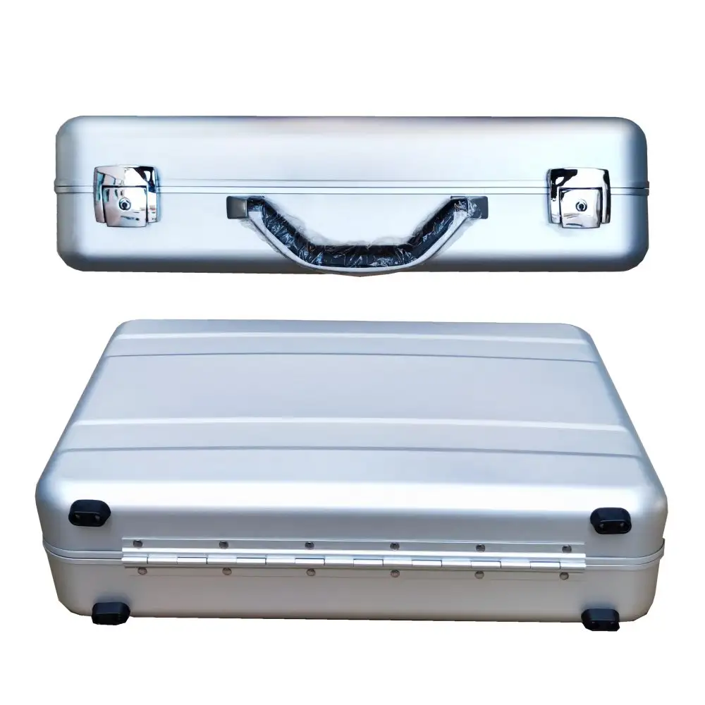 custom slim aluminum mens briefcase for men office laptop lawyer attache briefcase for laptop