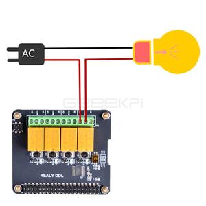 Cappello a relè a 4 canali originale GeeekPi per Raspberry Pi 4B/ 3B (Plus) / 3B / 2B - Product Image 4
