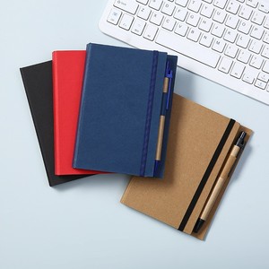 Cuaderno de bolsillo personalizado de diarios baratos con notas adhesivas de papel artesanal y bolígrafo para negocios - Product Image 1