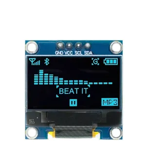 0.96 pollici IIC SPI seriale 7/4pin bianco/blu/giallo blu/giallo modulo di visualizzazione OLED SSD1306 12864 scheda schermo LCD per Arduino - Product Image 6