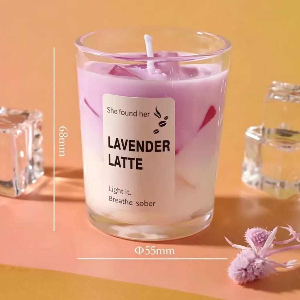 café con leche de lavanda