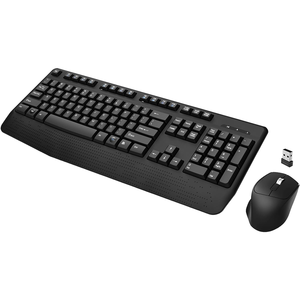 2.4G Full Size Wireless Ergonomic <strong>Keyboard</strong> Wrist Rest 3 Adjustable DPI Optical Mouse Wireless <strong>Keyboard</strong> Mouse Combination Windows - Product Image 1