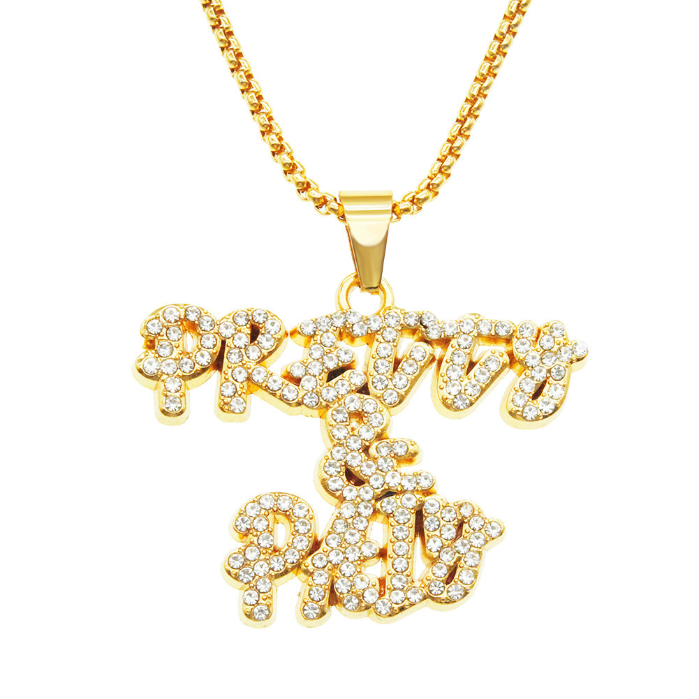 Gold (letter) -0.3 * 75cm lattice chain