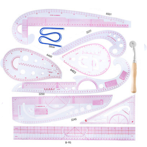 Bộ Sưu Tập Lớn Quần Áo Các Bộ Phận Máy Trang Phục Cai Trị Tấm Tay Áo Lồng Đặt Thước Thước Đường Cong Tam Giác Chắp Vá Cai Trị - Product Image 5