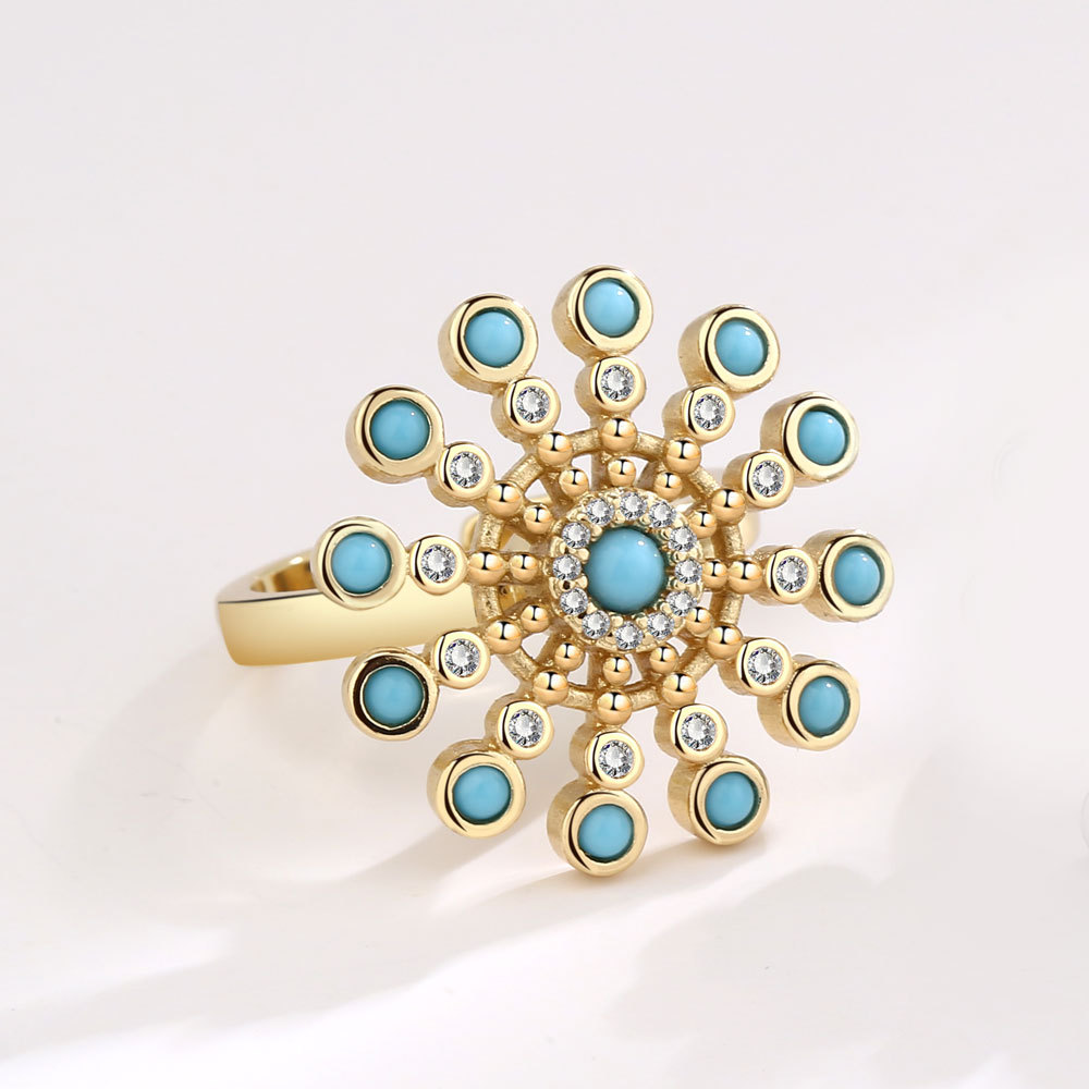 Yellow gold (turquoise)