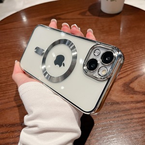 Elektroliz TPU şeffaf şeffaf kablosuz şarj telefon iPhone için kılıf 14 13 <span class=keywords><strong>12</strong></span> 11 Pro Max cep kapak Fundas Para