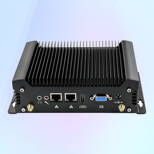 Endüstriyel 8 Usb yönlendirici Barebone Rs485 fansız Linux çift Nic Linux sunucu X86 5405U endüstriyel Mini Pc ile 2 X Gib Ethernet - Product Image 1