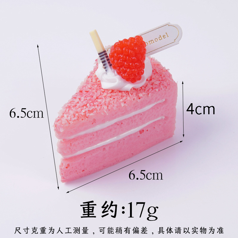 Tarta de mousse triangular rosa