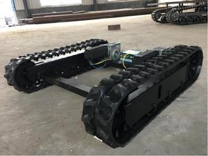 Adjustable Size Engineering Version of the Tracked Undercarriage Motorised Rubber Crawler <strong>Chassis</strong> - Product Image 2
