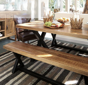 Antika tarzı katı ahşap yemek masası üstü restoran için ahşap sehpa - Product Image 3