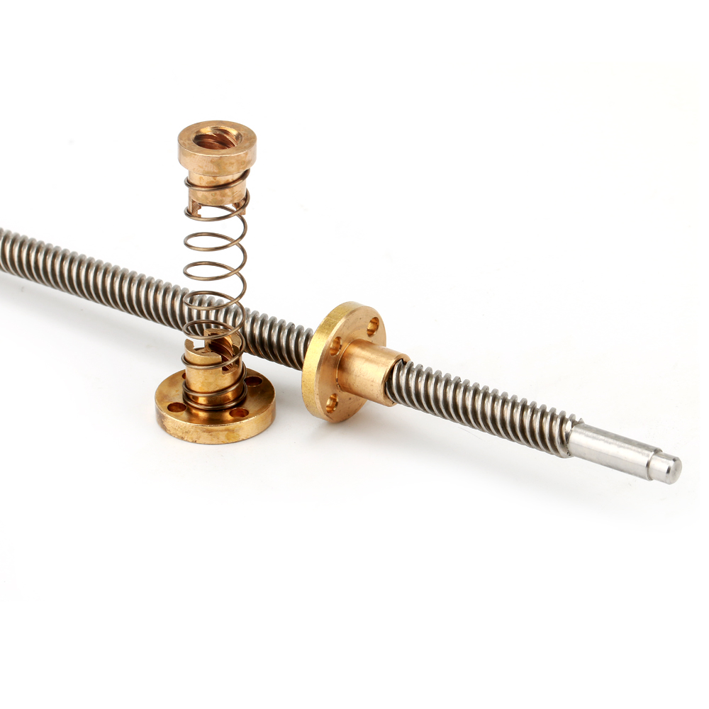 Tr8x8 304 stainless steel lead screw 1000mm length withanti-backlash