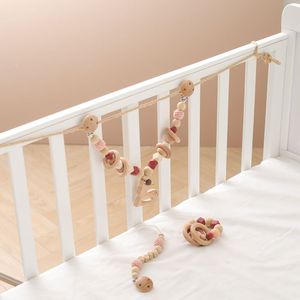2024 yeni özel bebek arabası zinciri tığ geyik hayvan oyuncak ahşap oyuncak dişlikleri için Pram zinciri özelleştirilebilir - Product Image 4