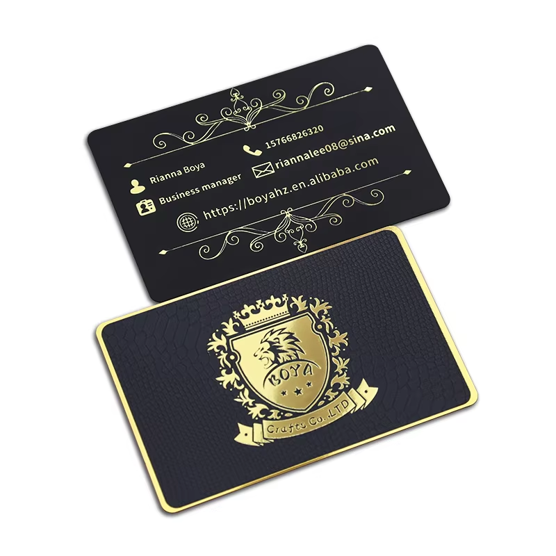Mirror gold business card C
