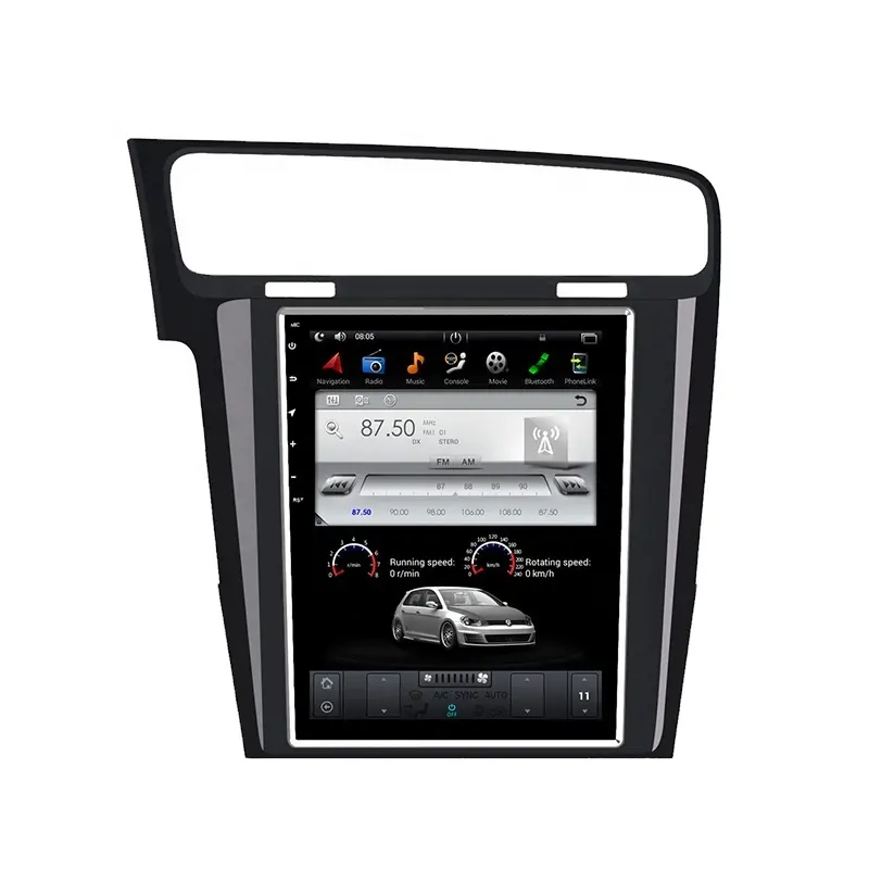 Para Vw Golf 7 2013-10,4 pulgadas Android GPS navegación coche MP5 coche DVD Bluetooth REPRODUCTOR DE Audio inalámbrico carplay
