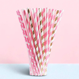 ロゴカスタマイズ再利用可能で洗えるプラスチックストローと楽しいプリント! - Product Image 1