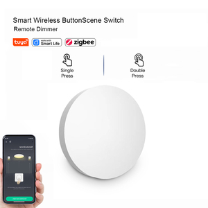 Смарт-кнопочный переключатель Tuya ZigBee, беспроводной пульт дистанционного управления с одной клавишей - Product Image 5