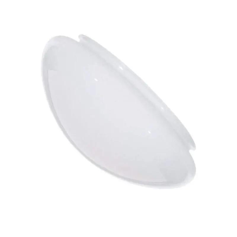 Paralume a cupola in vetro rotondo lucido opale bianco latte soffiato a bocca per paralume diffusore plafoniera montato