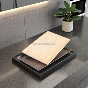 定制标志大矩形木质三聚氰胺托盘木板服务塑料牢不可破托盘 - Product Image 3