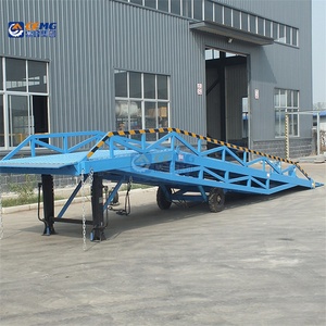 <strong>10T</strong> Mobile <strong>Container</strong> Forklift <strong>Loading</strong> Dock Ramp 6000kg Capacity Customized <strong>Platform</strong> Hydraulic Dock Leveler