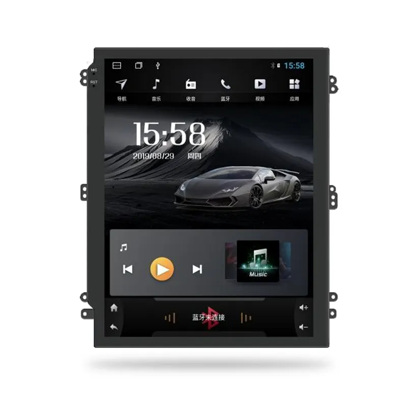 2 Din Novo 9.7 "DSP para tesla estilo vertical tela de toque BT WIFI gps navegação android CarPlay dvd player do carro