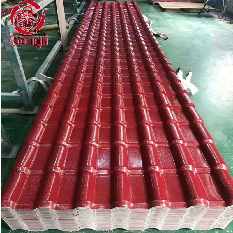 Teja nhựa PVC thuộc địa de teja plastico tổng hợp Tây Ban Nha Roof tile Tây Ban Nha ngói trong PVC 6M