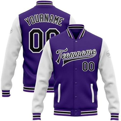 Purple-white-black