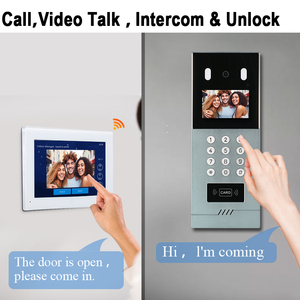 הכי זולה רב דירה 1080p hd tuya וידאו דלת מצלמה וידאו intercom דלת דירה דירה גדולה בניין