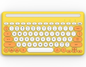 Precio barato 78 teclas Mini portátil ultrafino recargable modo dual inalámbrico BT teclado con ranura para Tablet PC y teléfono - Product Image 2