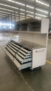 热卖72英寸工具箱15抽屉工作台车库储物柜滚动金属工具箱重型车间工具柜 - Product Image 4