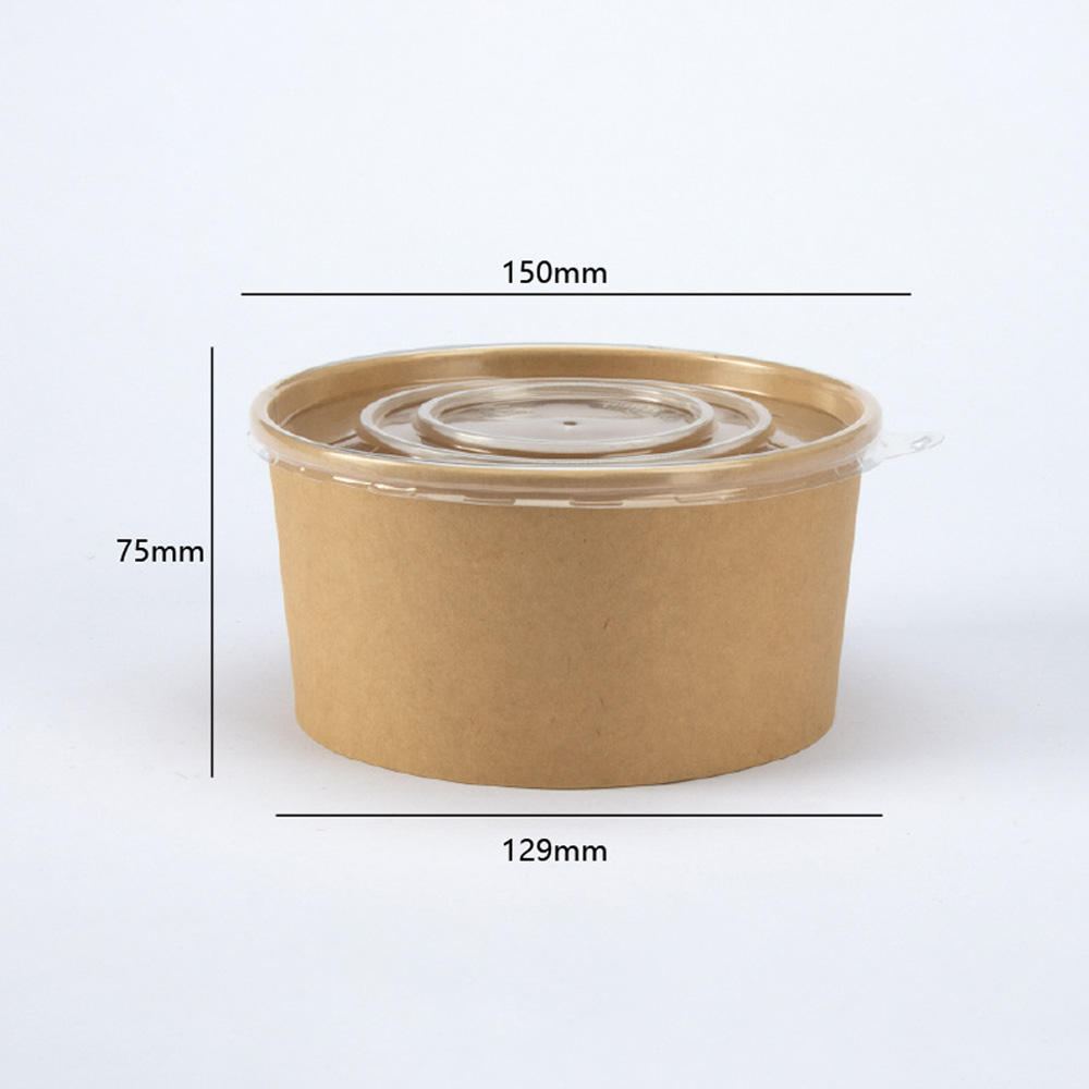 Brown Round Bowl + PP Lid