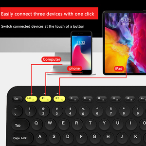 OEM ODM personalizado ultra delgado Dual Bluetooth 2,4G teclado inalámbrico Mina 78 teclado conecta 3 dispositivos para el ordenador portátil teléfono Ipad - Product Image 4