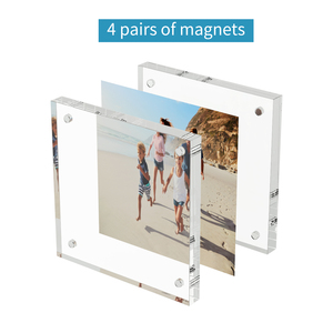 Multisize 4x6 inç, 5x7 inç, 6x8 inç resim çerçevesi manyetik çift taraflı akrilik resim çerçeveleri - Product Image 4
