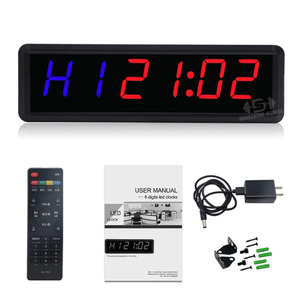 15&quot; Large Digital Wall <strong>Clock</strong> for Gym Interval Workout Timer Wth Time Progress Bar Countdown/Up Stopwatch - Product Image 3