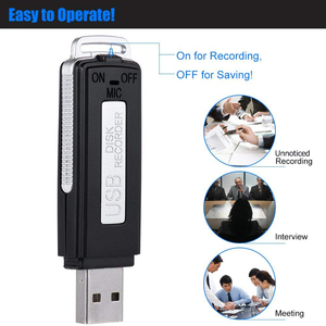 Mini grabadora de voz Digital profesional dictáfono pluma USB unidad Flash disco WAV grabadora de Audio 32kbps PQ131 - Product Image 2