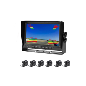 6 Sensor de aparcamiento 3 canales 7 pulgadas IPS Monitor pantalla LED AHD Cámara camión coche sensores de aparcamiento sistema - Product Image 1