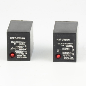 Din Rail Solid State <strong>Relay</strong> H3F-205SN DC Control AC DC-AC <strong>Input</strong> 5-24VDC <strong>Output</strong> 100-220VAC SSR <strong>Relay</strong> with Socket