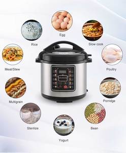 Set da cucina in acciaio inox da 10 litri padella antiaderente 6l con due pentole <span class=keywords><strong>Micro</strong></span> pentola a pressione elettrica industriale per fagioli