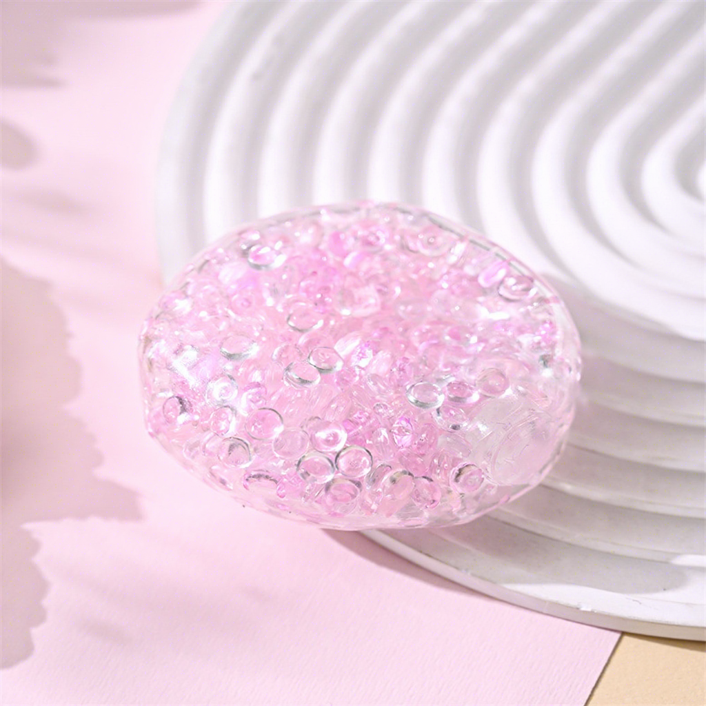 Boule à bavarder rose clair de lune de 6 cm
