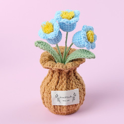3 muguet marron vase-bleu