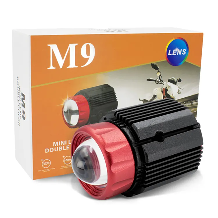 M9 Headlamps led fog light dual color white+yellow LED Fog/Driving Lights lens laser led headlight led lights for motorcycle car