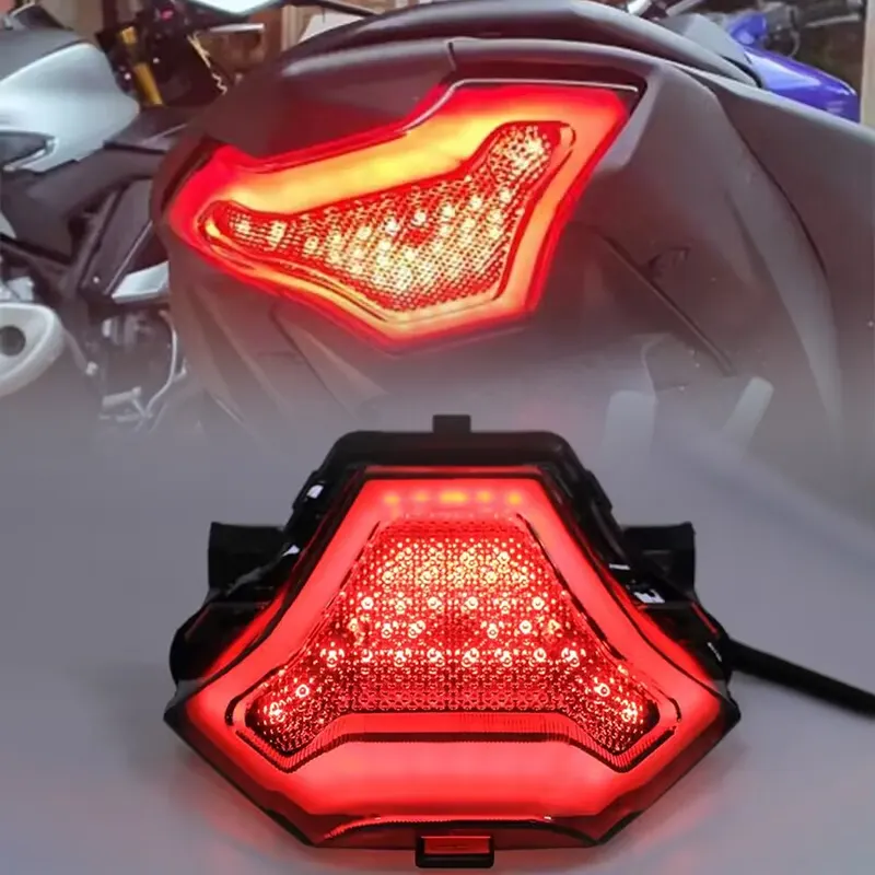Luces traseras para motocicleta Yamaha, luz trasera con señal de giro de agua fluida para modelo R 3/ R 25/ Y 15 ZR/M T 03/07