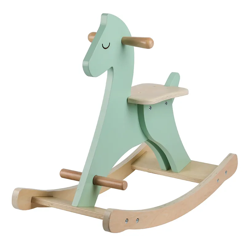 Mainan Anak-anak, Kayu Ksatria Kustom Kursi Goyang Keseimbangan Latihan Bayi Menunggang Kuda Mainan Kuda Goyang
