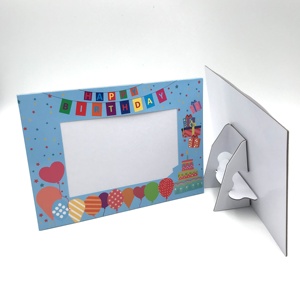 oem定制设计生日快乐卡纸板相框4x6、5x7和8x10纸板相框 - Product Image 1