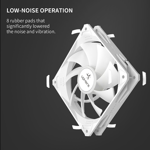 UpHere 120mm 6PIN RGB High Performance PC Cooling Cooler Fans <strong>Computer</strong> PC Case Fan RF Remote <strong>Control</strong> - Product Image 4