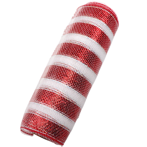 Màu đỏ với màu trắng giáng sinh <span class=keywords><strong>Deco</strong></span> lưới trang trí đám cưới trang trí lưới lưới Quà Tặng vải gói - Product Image 4
