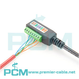CAT5 CAT6 <span class=keywords><strong>RJ45</strong></span> гнездовой разъем для 8-позиционный винтовой клеммный кабель для передачи данных PoE RS232 RS422, штекер <span class=keywords><strong>RJ45</strong></span> - Product Image 6