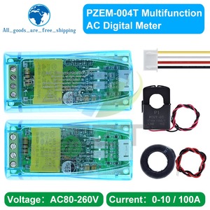TZT AC Digital multifunzione Meter Watt Power Volt Amp TTL modulo di prova di corrente PZEM-004T con bobina 0-100A 80-260V AC per Arduino - Product Image 3