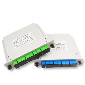 High-Density ODF/Wiring Closet Mini 1x4 PLC Splitter 3mm Thin Design with SC APC Connectors for <strong>Telecom</strong> CATV POE Fiber <strong>Networks</strong> - Product Image 1