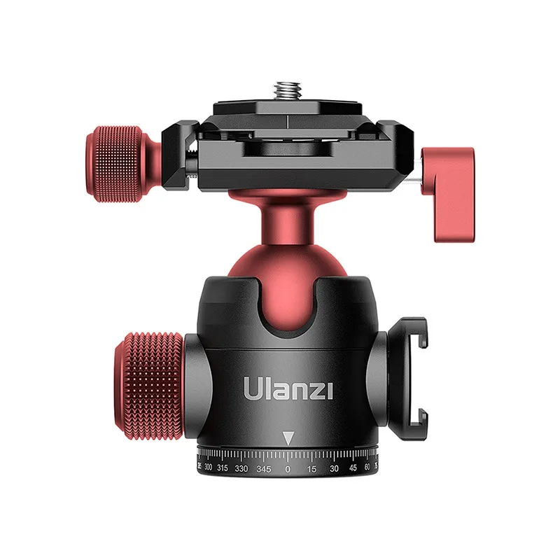 Ulanzi U-70 Aka Dubbele Panoramisch Mini Metalen Pan-Tilt Flitsschoen Sferische Beugel Fotografie Quick Schoen Accessoires 360 Rotatie